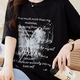 Beaded Print Short Sleeve T-Shirt