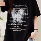 Beaded Print Short Sleeve T-Shirt