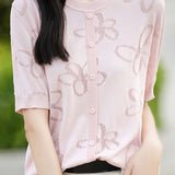 Loose Hollow Knit Sweater
