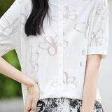 Loose Hollow Knit Sweater