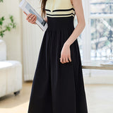 French Stripe Sleeveless Vest Dress