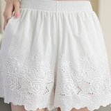 Embroidered Lace Underwear Shorts