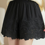 Embroidered Lace Underwear Shorts