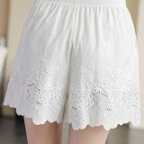 Embroidered Lace Underwear Shorts