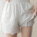 Embroidered Lace Underwear Shorts