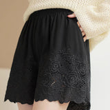 Embroidered Lace Underwear Shorts