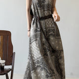 V-Neck Printed Camisole Dress