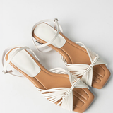 French Woven Hollow Resort Sandals
