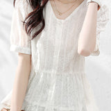 Chic Commuter Elegant Doll Top