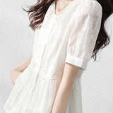 Chic Commuter Elegant Doll Top
