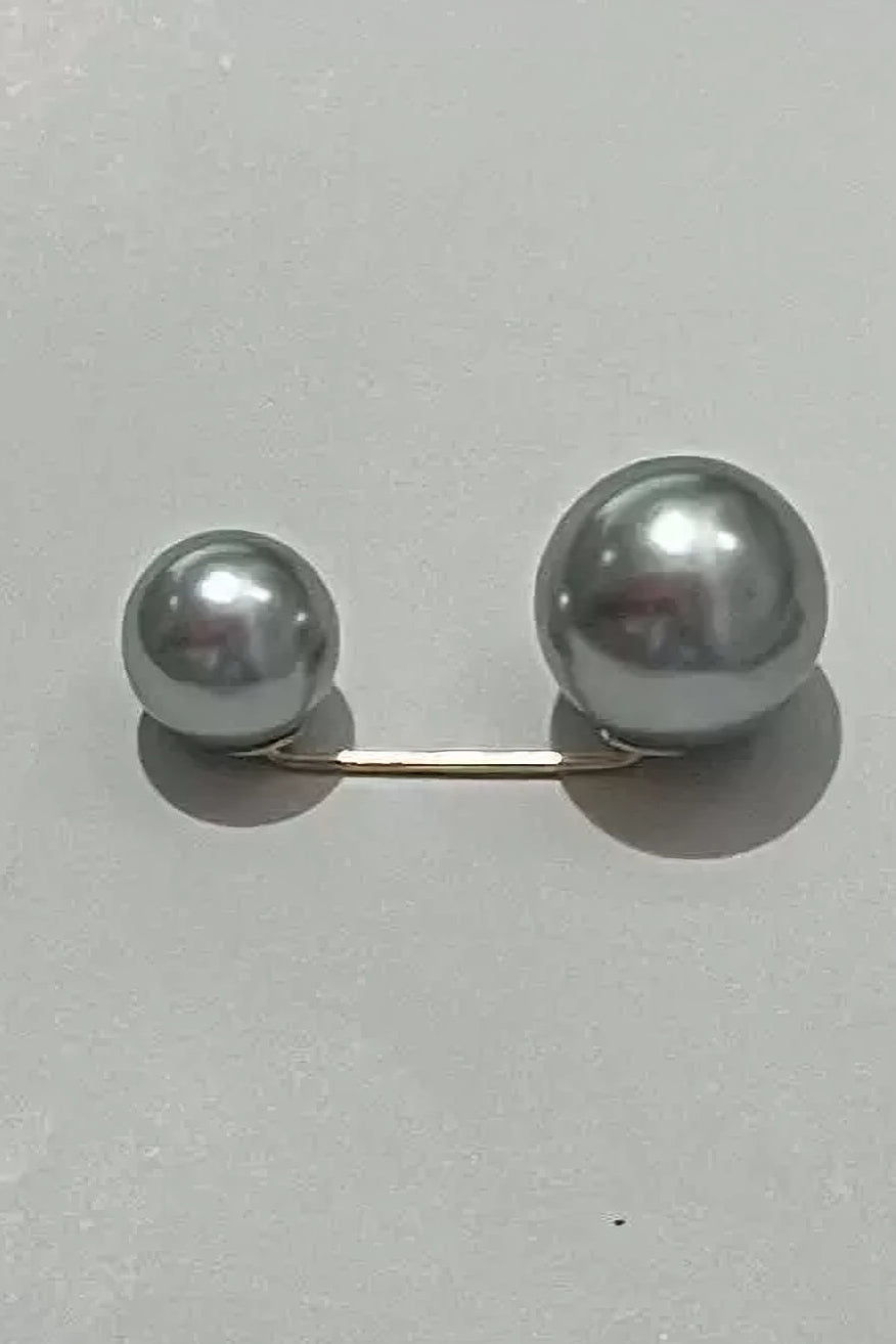 Elegant Pearl-Embellished Waist Button - liwisi