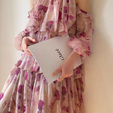 Floral off-shoulder dress