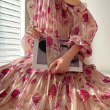 Floral off-shoulder dress