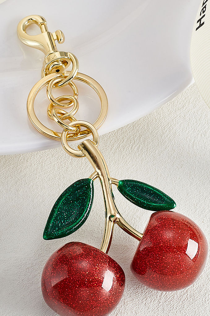 Cherry fruit bag charm - liwisi