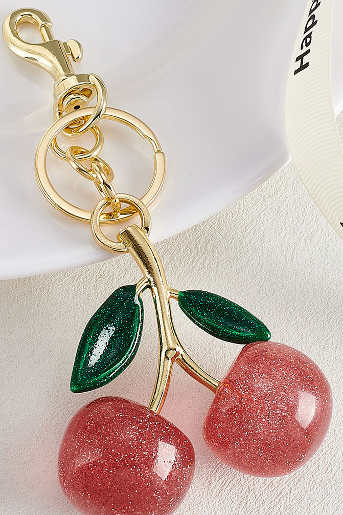 Cherry fruit bag charm - liwisi