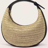 Handheld crossbody half-moon bag - liwisi
