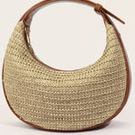 Handheld crossbody half-moon bag - liwisi
