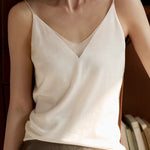 V-neck mesh cami top - liwisi