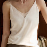 V-neck mesh cami top - liwisi
