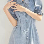 French denim dress - liwisi