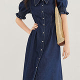 French denim dress - liwisi