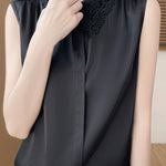 Polo collar sleeveless shirt - liwisi