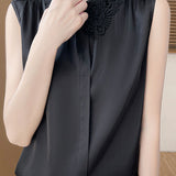 Polo collar sleeveless shirt - liwisi