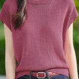 Casual flutter sleeve knit top