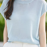 Casual flutter sleeve knit top