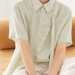 Lightweight breathable short sleeve shirt - liwisi