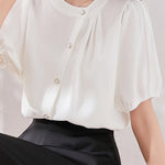 Minimalist asymmetric design shirt - liwisi
