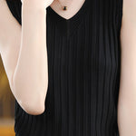 Versatile V-neck knit camisole - liwisi