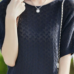 Loose-fitting versatile pure cotton short sleeve T-shirt - liwisi