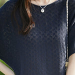 Loose-fitting versatile pure cotton short sleeve T-shirt - liwisi