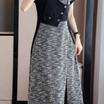 Trendy Asymmetrical Patchwork Dress for Work - liwisi