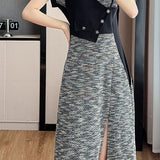 Trendy Asymmetrical Patchwork Dress for Work - liwisi
