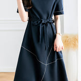 Stylish workwear paneled dress