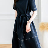 Stylish workwear paneled dress