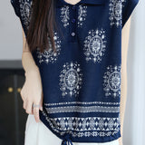 Fashionable knitted jacquard polo top - liwisi