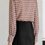 Elegant V-neck bow-tie strap shirt - liwisi