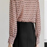 Elegant V-neck bow-tie strap shirt - liwisi
