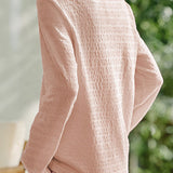 Casual fake two-piece spliced crinkled texture T-shirt - liwisi