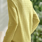 Casual fake two-piece spliced crinkled texture T-shirt - liwisi