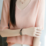 Casual loose knit sweater
