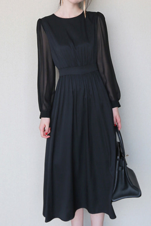 Elegant Fitted A-Line Dress - liwisi