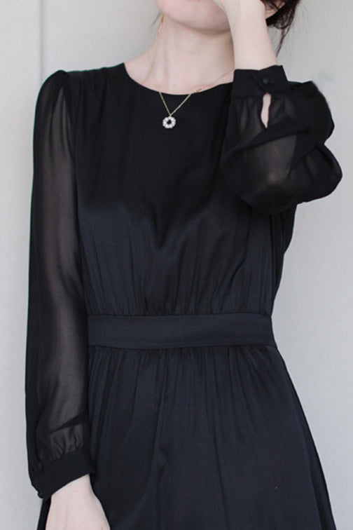 Elegant Fitted A-Line Dress - liwisi