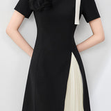 Fashion Office Asymmetric Dress - liwisi