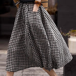 Casual Loose Elastic Waist Lantern Skirt - liwisi