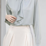 Elegant Commuter Bow Tie Shirt - liwisi