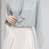 Elegant Commuter Bow Tie Shirt - liwisi
